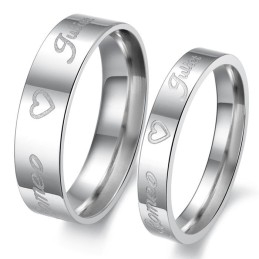 Zuverlässiger Performance Sweetheart Titanring Für Verliebte