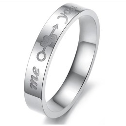 Zuverlässiger Titanring Für Verliebte