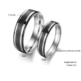 Qualität Und Quantität Garantierter Schwarzer Titanring Für Liebhaber