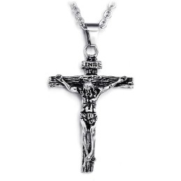 Einfach Zu Verwendende Kreuz-Titan-Halskette