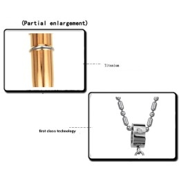 Hochwertige Halskette Aus Schwarzem Titan