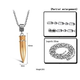 Hochwertige Halskette Aus Schwarzem Titan