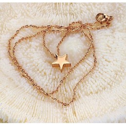 Hochwertige Stern-Titan-Halskette