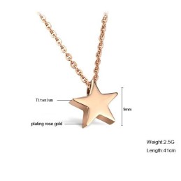 Hochwertige Stern-Titan-Halskette