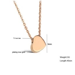 Weltweit Bekannte Sweetheart-Halskette Aus Titan