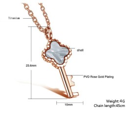 Komplett In Spezifikationen Female Key Titan Halskette