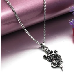 Hochwertige Titan-Halskette Mit Männlichem Kreuz