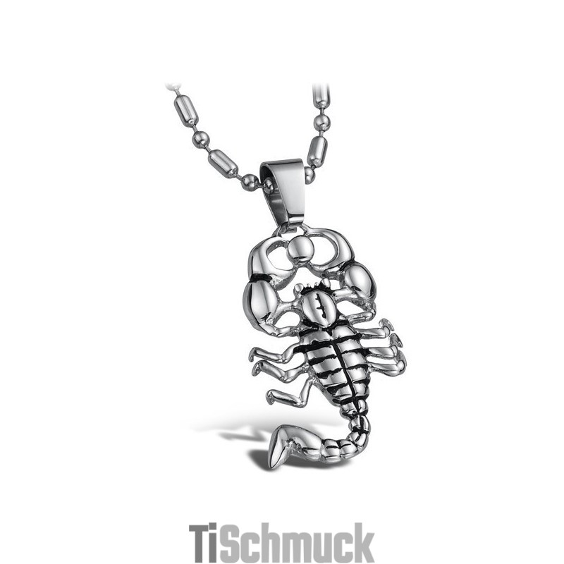 Hochwertige Skorpion-Titan-Halskette