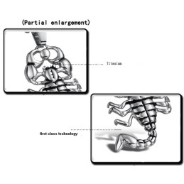 Hochwertige Skorpion-Titan-Halskette