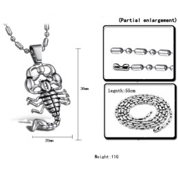 Hochwertige Skorpion-Titan-Halskette