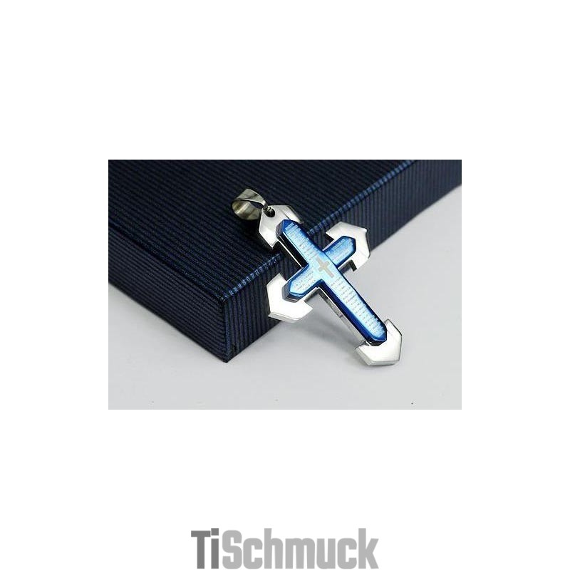 Bibelkreuz-Anhänger Und Halskette Aus Titan Bibelkreuz-Anhänger Und Halskette Aus Titan