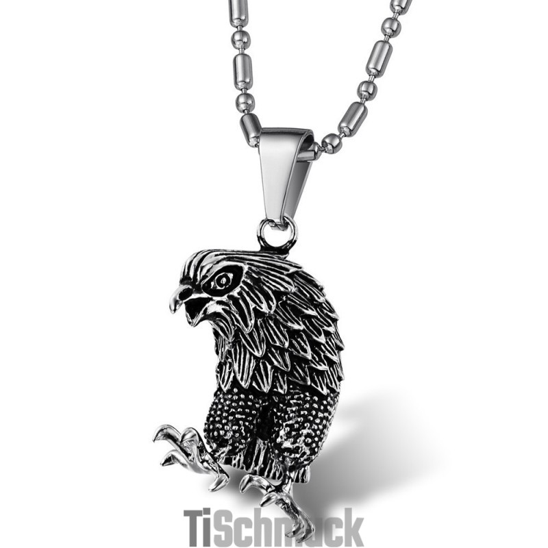 Die Königin Der Qualität – Titan-Halskette In Adlerform