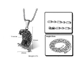 Die Königin Der Qualität – Titan-Halskette In Adlerform