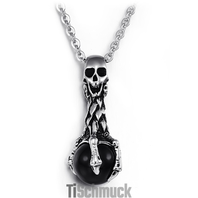 Qualität Und Quantität Gesichert Totenkopf Titan Halskette Qualität Und Quantität Gesichert Totenkopf Titan Halskette