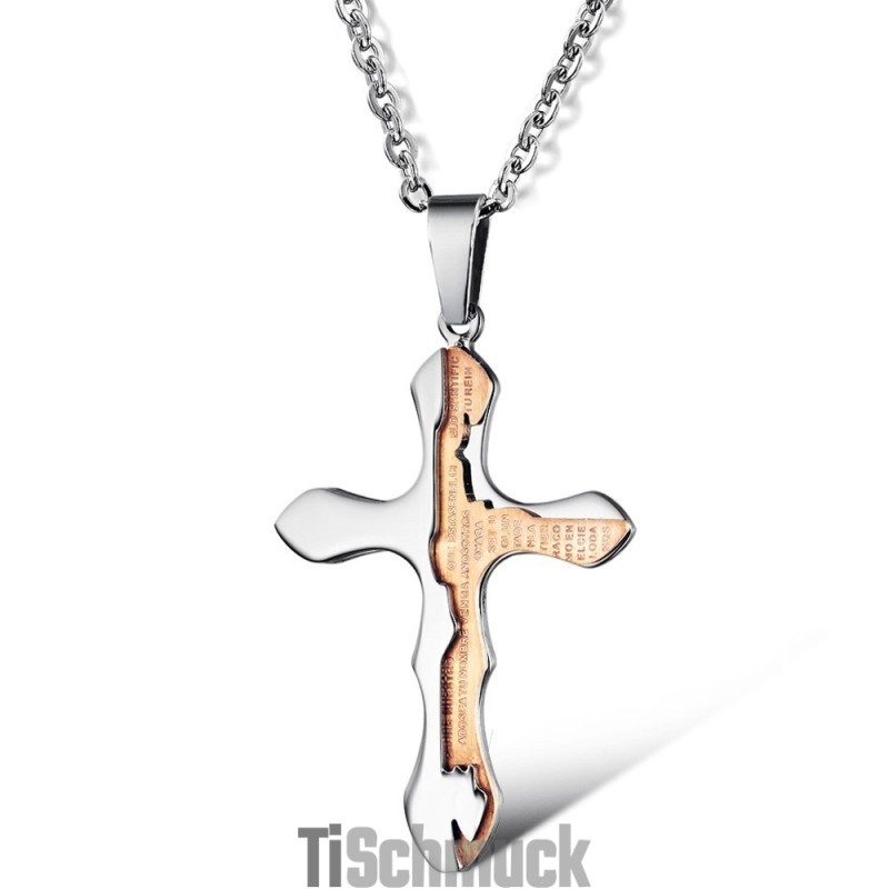 Titan-Halskette Mit Kreuz Von Reliable Reputation