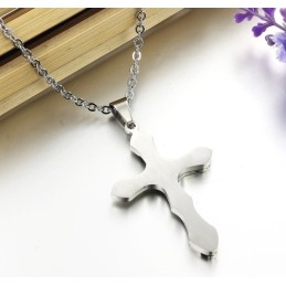 Einfach Zu Verwendende Kreuz-Titan-Halskette