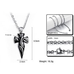 Hochwertige Kreuz-Titan-Halskette