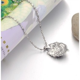 Komplett In Spezifikationen Männliche Halskette Aus Titan Mit Dem Wolfstotem