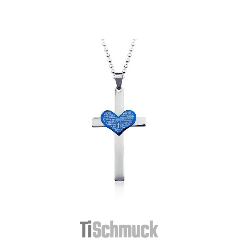 Mode Cool Schatz Kreuz Anhänger Und Halskette