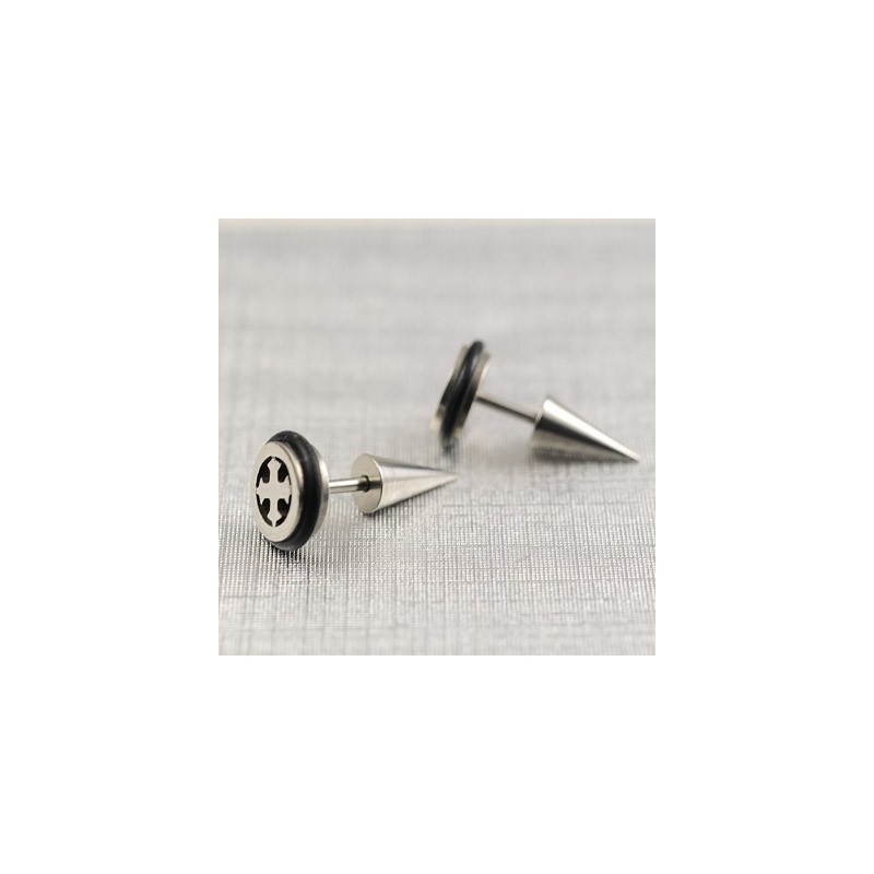 Titan-Kreuz-Ohrringe