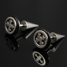 Titan-Kreuz-Ohrringe