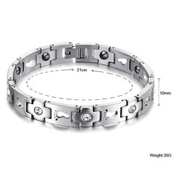 Die Königin Der Qualität Titan Armband Für Liebhaber Mit Strass