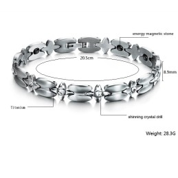 Hochwertiges Titan-Lodestone-Armband