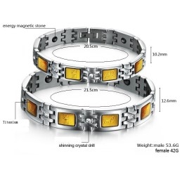 Zuverlässiges Qualitäts-Gesundheits-Titan-Lodestone-Armband Für Liebhaber