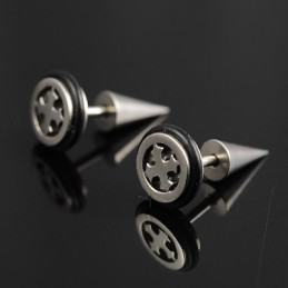 Titan-Kreuz-Ohrringe