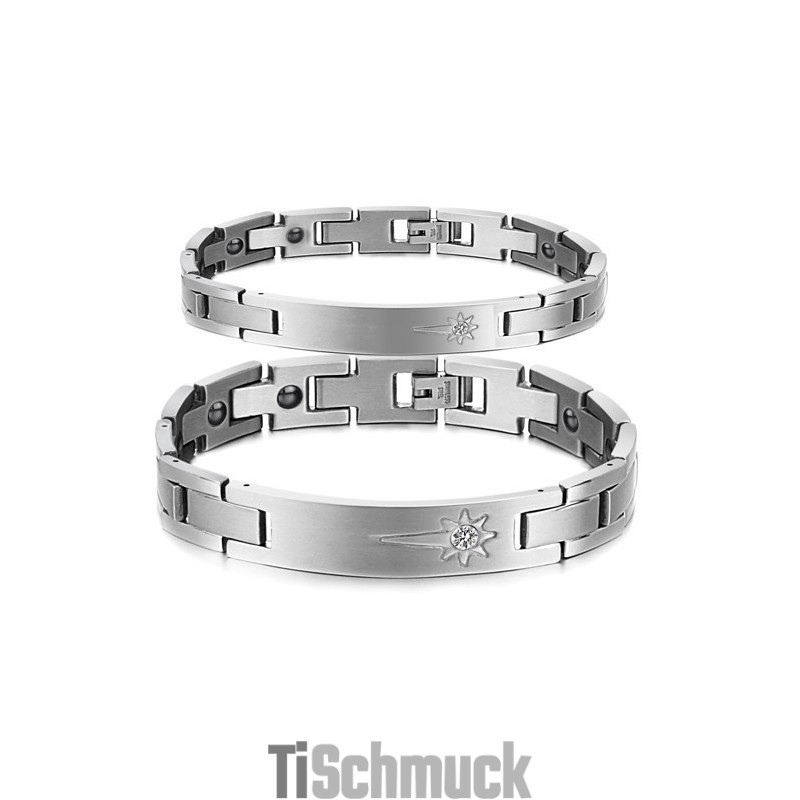 Um Im In- Und Ausland Ein Hohes Ansehen Zu Genießen Titanarmband Für Liebhaber Mit Diamant Um Im In- Und Ausland Ein Hohes Ansehen Zu Genießen Titanarmband Für Liebhaber Mit Diamant