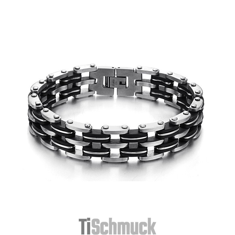 Qualität Und Quantität Gesichertes Männliches Titan-Silikonarmband