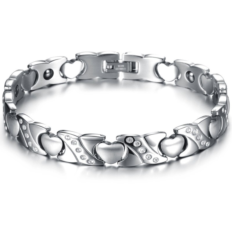 Qualität Und Quantität Garantiert Sweetheart Titan Armband Mit Diamant