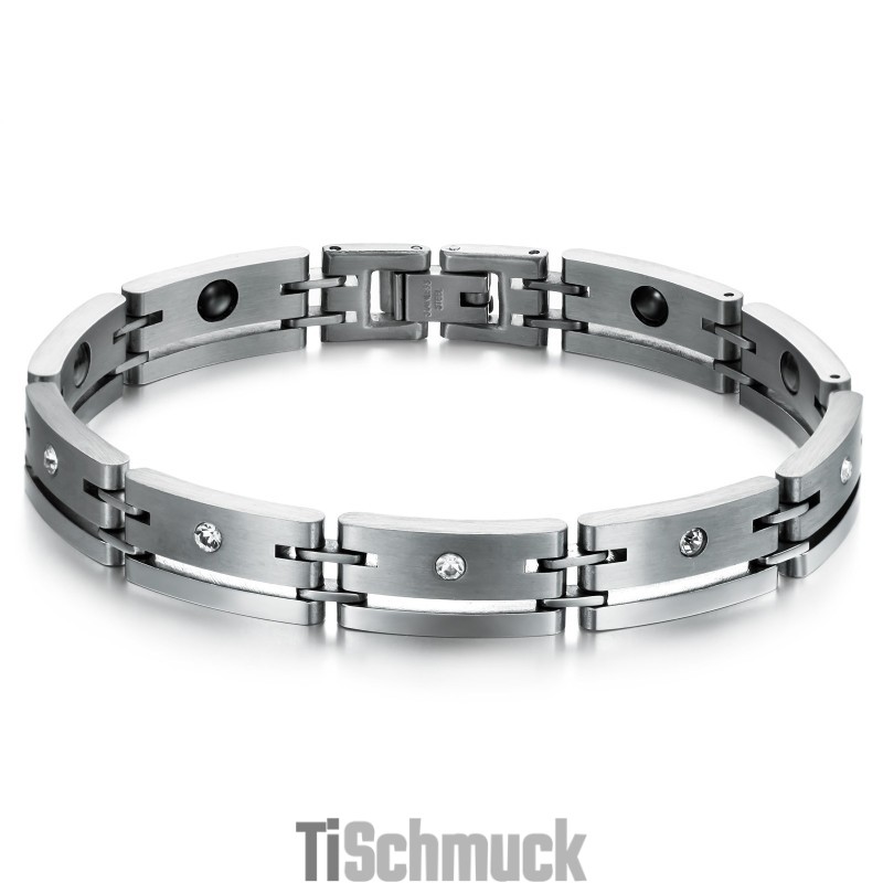 Hochwertiges Männliches Titan-Lodestone-Armband Hochwertiges Männliches Titan-Lodestone-Armband