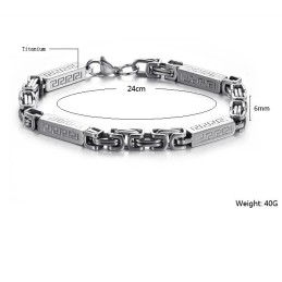 Zuverlässiger Ruf Männliches Prägnantes Titanarmband