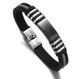 Hochwertiger Männlicher Titan-Silikon-Armreif