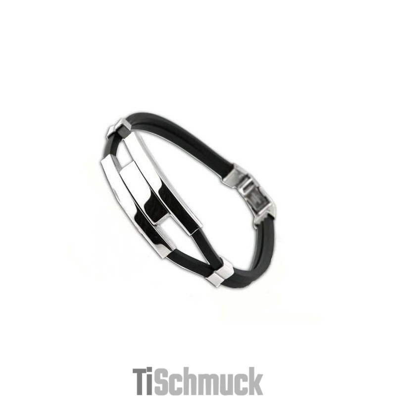 Qualität Und Quantität Gesichert Männlicher Prägnanter Titan-Silikon-Armreif