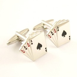 Manschettenknöpfe „Four Aces“ Aus Titan