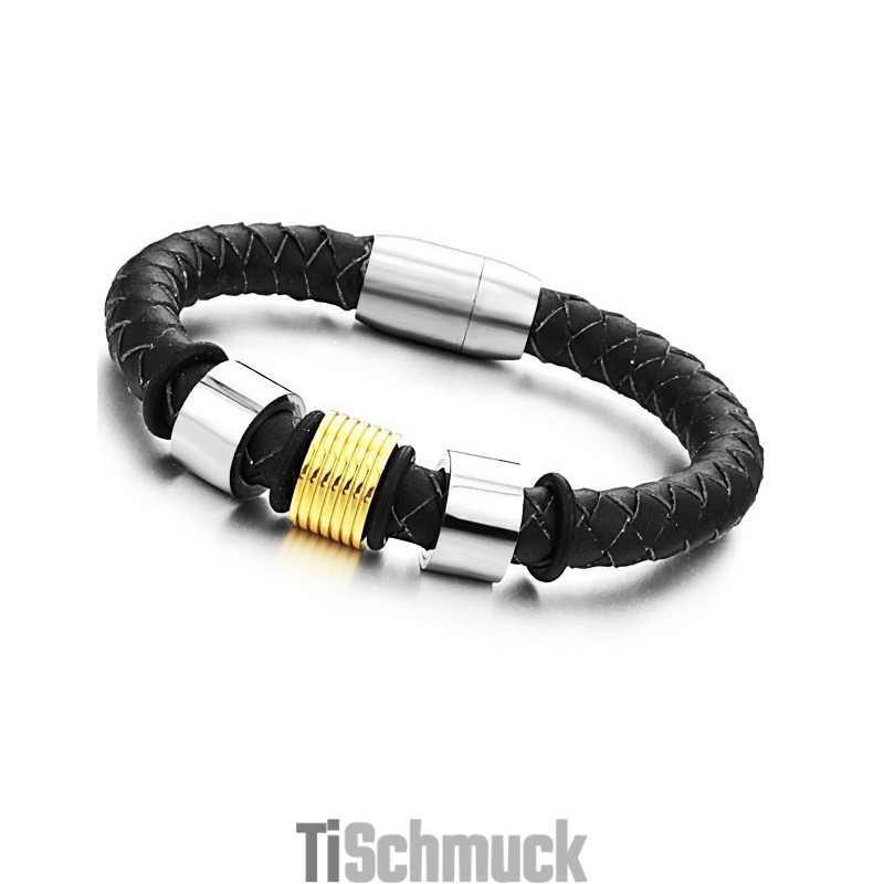 Stabiler Qualitätsarmreif Aus Titanleder Für Damen