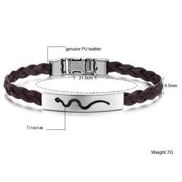 Zuverlässiger Ruf Damen Titan Leder Armreif