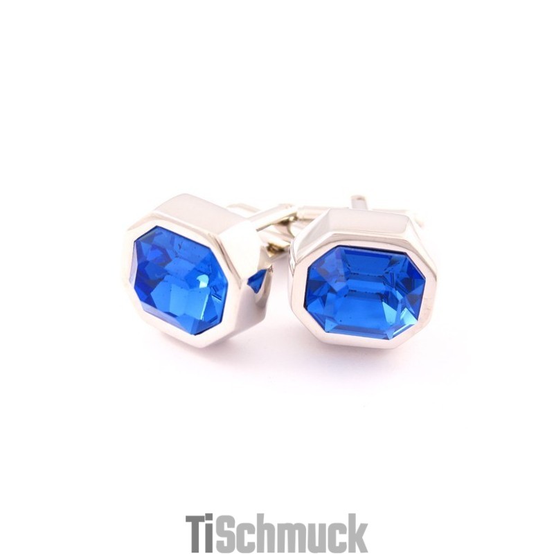 Modische Manschettenknöpfe Aus Titan Mit Coolem Blauem Opal Modische Manschettenknöpfe Aus Titan Mit Coolem Blauem Opal