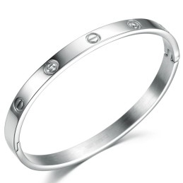 Hochwertiger Damen-Armreif Aus Titan Mit Diamant