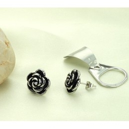 Hochwertige Weibliche Titanohrringe In Blütenform