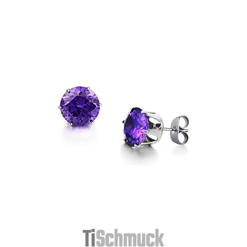 Bekannt Für Seine Hochwertigen Damenohrringe Aus Violettem Titan Mit Diamant Bekannt Für Seine Hochwertigen Damenohrringe Aus Violettem Titan Mit Diamant