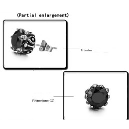 Zuverlässiger Ruf Schwarze Titan Ohrringe Mit Diamant