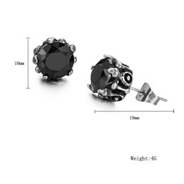 Zuverlässiger Ruf Schwarze Titan Ohrringe Mit Diamant