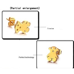 Die Königin Der Hochwertigen Weiblichen Bären-Titanohrringe