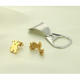 Die Königin Der Hochwertigen Weiblichen Bären-Titanohrringe