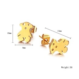 Die Königin Der Hochwertigen Weiblichen Bären-Titanohrringe