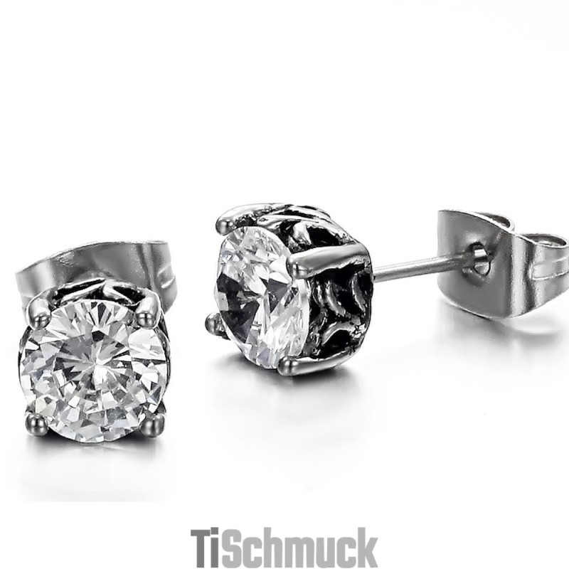 Die Königin Der Hochwertigen Unisex-Titan-Ohrringe Mit Strass Die Königin Der Hochwertigen Unisex-Titan-Ohrringe Mit Strass