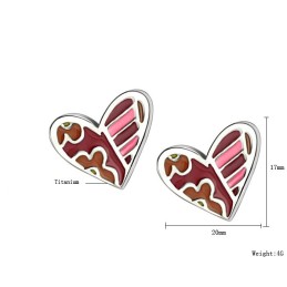 Stabile Qualität Weibliche Sweetheart Titan Ohrringe